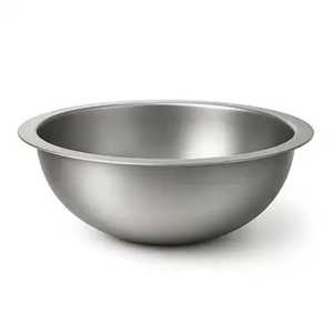 Luxury Stainless Steel Pedestal Bowl Silver Metal Fruit <b>Salad</b> Serving Basin Elegant Hotel Restaurant Dinnerware Bulk Dishwasher - Product Image 4