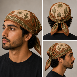Bandana carré en coton imprimé sur mesure, foulard, tour de cou, OEM, ODM, marque privée, fabricant en gros - Product Image 4