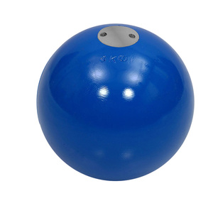 Balle de lancer de poids en fonte bleue TSFI 4KG 100mm pour la compétition d'athlétisme, l'entraînement et les sports scolaires - Product Image 2