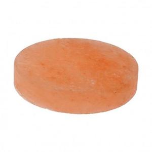 Lámpara de Sal del Himalaya Redonda Pulida Moderna y Ecológica, Placa de Piedra Rosa Natural, Luz Nocturna Portátil, Decoración para el Hogar - Product Image 1