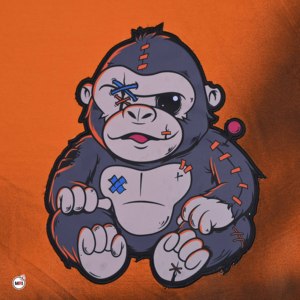 Best Quality <b>Mens</b> Orange Cartoon Gorilla Print Short Sleeve Cotton T-Shirt Regular Fit O-Neck Casual Style with Custom Design - Product Image 6