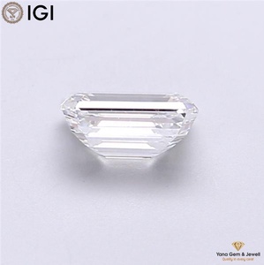 เพชรคุณภาพสูงทรงเอเมอรัลด์ ผลิตด้วยวิธี CVD พร้อมใบรับรอง IGI น้ำหนัก 1.00 กะรัต สี E ความสะอาดระดับ VVS1 เหมาะสำหรับแหวนแต่งงาน - Product Image 4