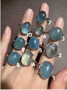 แหวนเงินแท้ 925 ประดับพลอยอะความารีนแท้ ราคาขายส่ง - Product Image 3