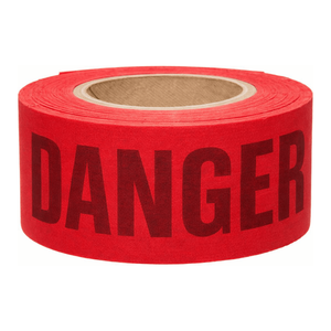Cinta de Barricada Reutilizable de Alta Visibilidad Roja/Negra Flexible para Seguridad en la Construcción - Product Image 2
