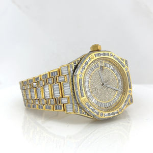 Montre de luxe exclusive 2025 au design inédit avec diamants en argent 925 et moissanite de clarté VVS – Accessoires de joaillerie - Product Image 2