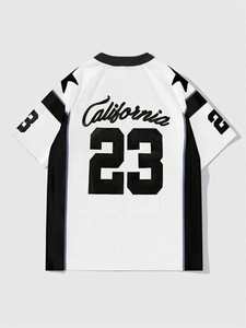 Camiseta Deportiva de Fútbol Americano de Malla Estilo Urbano para Hombre, Talla Grande, Transpirable, de Poliéster, Informal, Fabricación Personalizada - Product Image 3