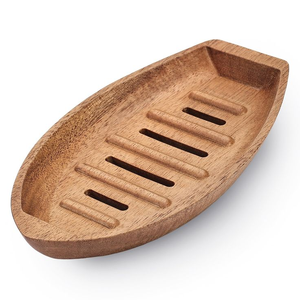 Natural Pine Wooden <b>Soap</b> Tray Polished Religious Style <b>Soap</b> <b>Holder</b> for Rustic Bathroom by blossom craft india - Product Image 4