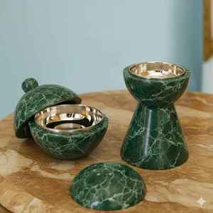 Quemador de incienso de resina con incrustaciones de madera de Oriente Medio, Mabkhara árabe, soporte para incienso Oud, fragancia para el hogar, regalo premium para la decoración de Ramadán y Eid. - Product Image 4