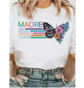 T-shirt blanc à manches courtes pour femme, col rond, coupe classique, jersey tricoté écologique 100% coton, toutes saisons - Product Image 4