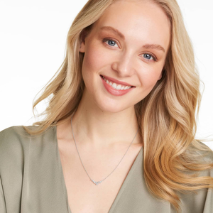 Collar de Cadena de Plata 925 con Eslabones Sólidos y Diamantes de Moissanita Brillantes para Mujer, Estilo Minimalista, Regalo de Joyería Fina - Product Image 1