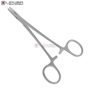 Porte-aiguille WEBSTER en acier inoxydable de qualité supérieure, avec embout de suture ultra-lisse et sans accrocs, à mâchoires verrouillables par cliquet, instruments médicaux - Product Image 4