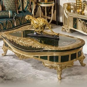 Sofá Seccional en Forma de L de Madera Maciza Verde Clásica de Lujo, Relleno de Esponja, Estilo Europeo, para Sala de Estar, Muebles de Indonesia - Product Image 5