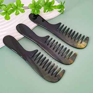 Peine de cuerno de búfalo para barbería y salón de belleza, diseño único, último modelo, peine de cuerno de búfalo, producto más vendido - Product Image 4