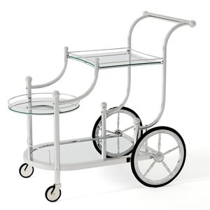 Carrito de Servicio para Bar en Casa con Ruedas y Estantes con Espejo, Solución de Almacenamiento de 3 Niveles - Product Image 3