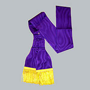 Écharpe de Rite Écossais Brodé de Qualité Supérieure, Personnalisable en Couleur et Logo, pour Insignes Maçonniques - Product Image 4