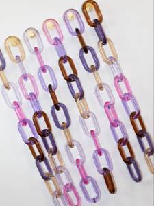 Colorful Large Transparent Eco-Friendly Handmade Resin Chain Links Wall Hanging Decor DIY Projects Angel Room Divider Curtain - Product Image 4