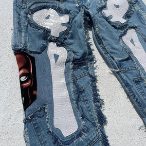 Shorts en jean pour hommes 2025 – Qualité supérieure, coupe ample, avec poches cargo – Prix bas, fabriqué en usine, style décontracté - Product Image 3