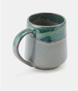 Taza de Cerámica Hecha a Mano, Estilo Wabi Sabi, Esmalte Azul Gris Mate, a Prueba de Fugas, Apta para Lavavajillas, para Café, Té, Uso Doméstico - Product Image 3