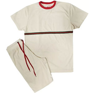 Ensemble chemise et short pour homme, très demandé, impression de logo personnalisée disponible, streetwear, ensemble uni surdimensionné, OEM avec broderie - Product Image 6