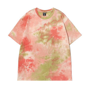 Camiseta de Mujer 100% Algodón Tie Dye, Top Sexy con Cuello Alto, Estilo Urbano, con Diseño 3D Personalizado, Ecológica - Product Image 1