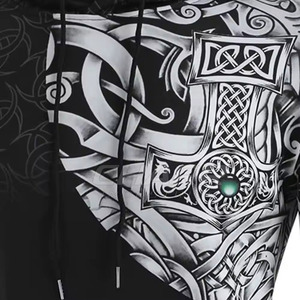 Vente en ligne : sweats à capuche oversize pour homme, en polaire épaisse, mélange polyester/coton, personnalisables, séchage rapide et respirants - Product Image 4