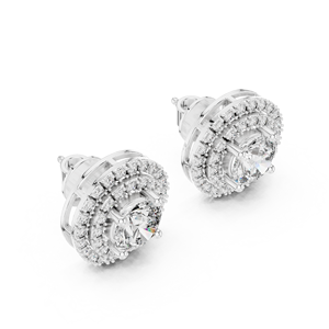 3.41 CTW Lab Grown Diamond <b>Earrings</b> 14K <b>Gold</b> IGI Certified E Color Round Brilliant Cut Women Synthetic Diamond Trendy <b>Studs</b> - Product Image 5