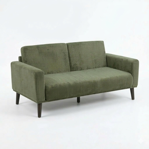 Two Seat Modern Square Living <b>Sofa</b> Straight Fabric Upholstery Eco-Friendly Compressed Foam <b>Wooden</b> <b>Frame</b> for Apartment Hotel Use - Product Image 5