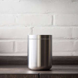 ขายส่งขวดเทียนสแตนเลส CRAFT ASCENT ดีไซน์พิเศษ ฝาไม้เคลือบนิกเกิลขัดเงา งานแฮนด์เมด สำหรับใส่เทียน - Product Image 2