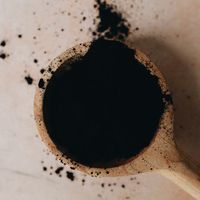 Charbon de coco naturel en poudre, extrait végétal, charbon actif de qualité alimentaire 99%, en bouteille plastique, approvisionnement en vrac, marque privée