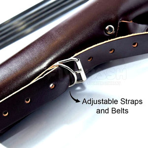 Sacoche de tir à l'arc en cuir pour l'extérieur, élégante, en matériau durable, avec ceinture réglable, pour la chasse, l'entraînement et les sports - Product Image 4