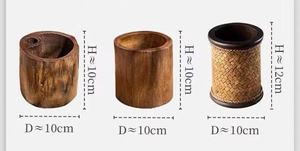 กล่องใส่ปากกาไม้, ที่ใส่ดินสอไม้, ของตกแต่งโต๊ะสไตล์เรสติก, ของตกแต่งบ้านสไตล์ไฮเก้, ที่จัดระเบียบโต๊ะทำงานไม้ธรรมชาติ, ของขวัญสำหรับครู, สเตชั่น - Product Image 5