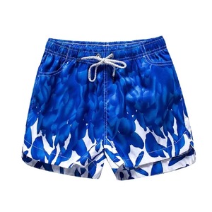 Custom <b>Men</b> Casual Lace Sublimation Transfer Print Breathable Quick Dry Palm Plant Hawaii Surfing Board Beach Swim <b>Trunks</b> - Product Image 1