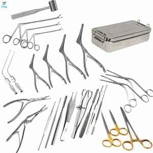 Juego de Instrumentos Quirúrgicos FIDA de Acero Inoxidable para Septoplastia y Rinoplastia, 26 Piezas Reutilizables para Cirugía Nasal - Product Image 1