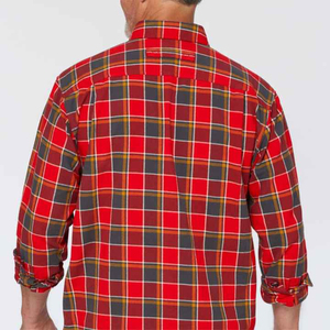 Chemise décontractée respirante pour homme, col montant, 100 % coton flanelle, anti-UV, écologique, manches longues - Product Image 5