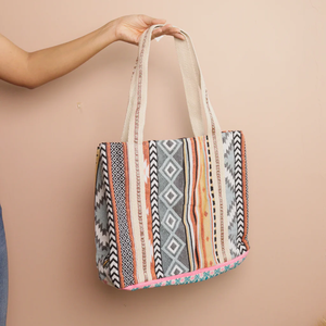 Bolsos tote para niñas con diseño único, bolsos tote con cuentas, bolsos de compras de Whimsy Art Craft - Product Image 2