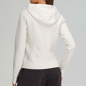 Fashion Running Fitness Sports Tops Slim Casual Long Sleeve Hoodie Sweater Full <b>Zip</b> <b>Hooded</b> Sweatshirt Yoga Jacket for Women - Product Image 6