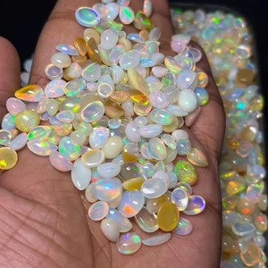 Lot de 5000 carats d'opales naturelles éthiopiennes, pierres précieuses en vrac, taille ovale, polies, opalescentes, pour la fabrication de bijoux, pierre de naissance d'octobre, tiers - Product Image 4