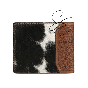 Cartera Bifold de Cuero Genuino SEHRAINN para Hombre, Hecha a Mano con Grabado en Relieve, Estampado Animal, Estilo Vintage, Plegable, para Uso Diario - Product Image 3