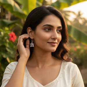 Pendientes de Plata con Amatista de Diseño 2026, Joyería Elegante con Piedras Preciosas para Mujeres y Niñas, para Usar en Bodas y Fiestas - Product Image 5