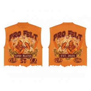 2026 New Latest Design Sleeveless Vest Shirts Streetwear Solid Color Hip Hop Fleece Fabric OEM ODM Premium T-shirt Men - Product Image 4