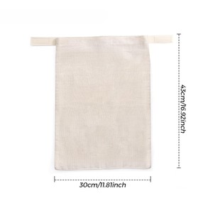 Sacs à pain en coton avec logo personnalisé, emballages de boulangerie réutilisables de qualité supérieure, sacs de rangement pour pain, fabricant en gros, meilleur prix - Product Image 2