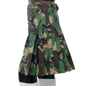Kilt tactique Highland fait main pour homme, ajustement parfait, camouflage vert, kilt utilitaire cargo 2026 - Product Image 3