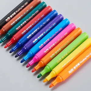 12 रंग के मैजिक फ्लोटिंग पेन सेट फाइन टिप इरेज़ेबल फ्लोटिंग मार्कर सेट बच्चों के लिए मैजिकल वॉटर पेंटिंग पेन आर्ट मार्कर #3581