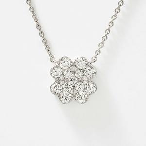 Collar con Colgante de Diamante Cultivado en Laboratorio, Corte Corazón, Oro Blanco de 14K, 3.60Ct, Engaste Pavé para Mujer, Certificado IGI, Joyería Premium de Lujo - Product Image 2