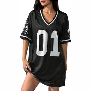 Robe de football pour femmes, directement de l'usine, personnalisable par sublimation, manches courtes, séchage rapide, respirante, vêtements de sport - Product Image 1
