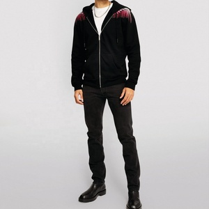 Men <b>Thick</b> <b>Fleece</b> Custom Winter Zipper-Up Hoodie Unisex Ladies Polyester/Cotton 330g Eco-Friendly Sweatshirt - Product Image 4