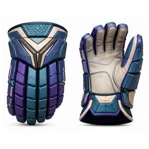 Gants de hockey sur glace avec paume flexible, doublure confortable, matériau léger et ajustement sécurisé pour l'entraînement et la pratique du hockey - Product Image 1