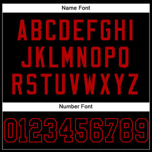 Jersey de Fútbol Americano Personalizado con Logotipo, Transpirable, de Secado Rápido, Talla Grande, Unisex, Negro y Rojo, Uniforme de Equipo, 100% Poliéster, Primavera - Product Image 4