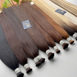 Rusa Hanoi Cheveux Humains Vierges Vietnamiens en Vrac, Double Trame Faite à la Machine, Super Double Drawn, 100g, Pointes Pleines, Toutes Couleurs, Logo Personnalisé - Product Image 3
