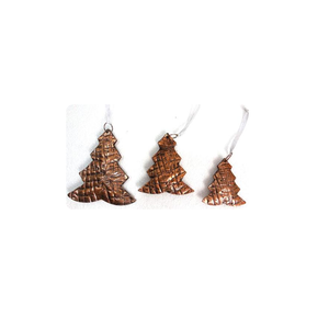 Adornos Colgantes de Metal en Forma de Árbol de Navidad, Diseño Moderno en Plata, Ecológicos, Duraderos, Hechos a Mano, Removibles y Portátiles - Product Image 6